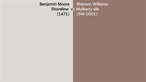 Benjamin Moore Shoreline Vs Sherwin Williams Mulberry Silk Sw