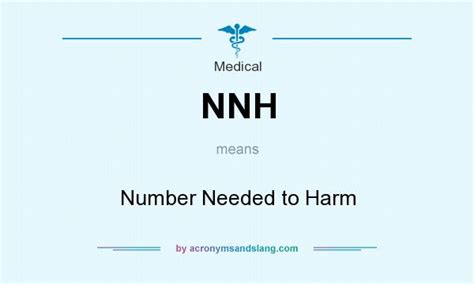 Nnh Number Needed To Harm In Medical By