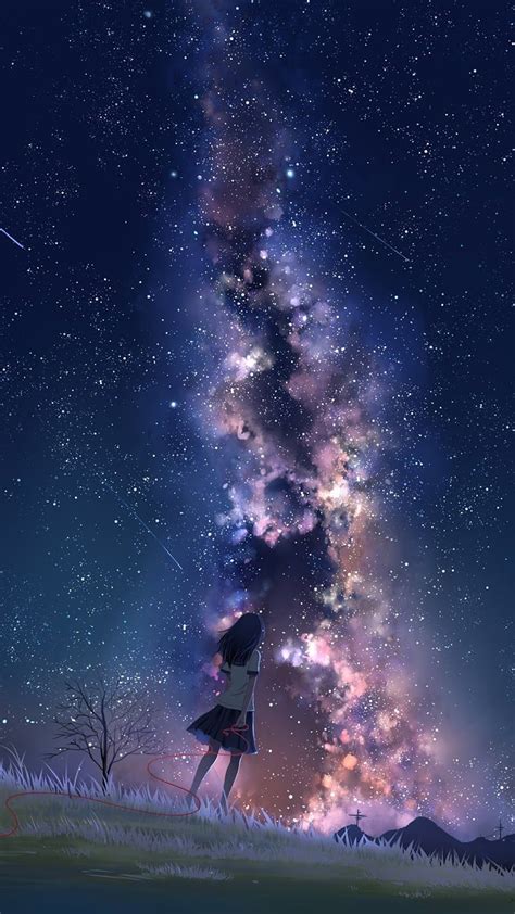Galaxy Hd Wallpaper For Android Anime 2110 Nebula Sakura Cherry