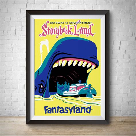 Storybook Land Fantasyland Attraction Poster Disneyland Etsy