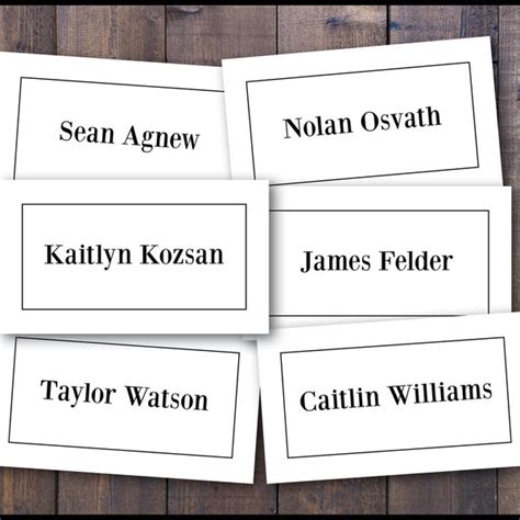 Seating Place Cards Etsy