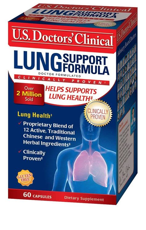 Each serving contains critical ingredients that are known to support your overall respiratory health. U.S. Doctors' Clinical Lung Support Supplement for Lung ...