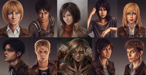 All characters and voice actors in the anime attack on titan. Attack On Titan Characters Wallpapers - Top Free Attack On ...