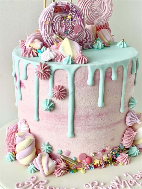 Pastel Marshmallow Buttercream Dream Cake Birthdays