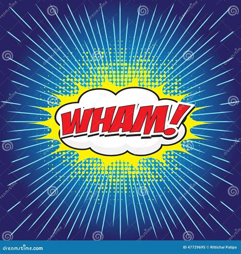 Wham Comic Word Stock Vector Image 47729695