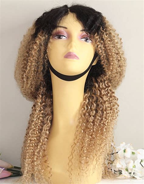 Russian Curly Ombre Human Hair Lace Front Wig Front Lace Wigs Human