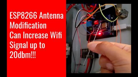 🔴 Esp8266 Antenna Mod Increase Wifi Signal Up To 20dbm Youtube