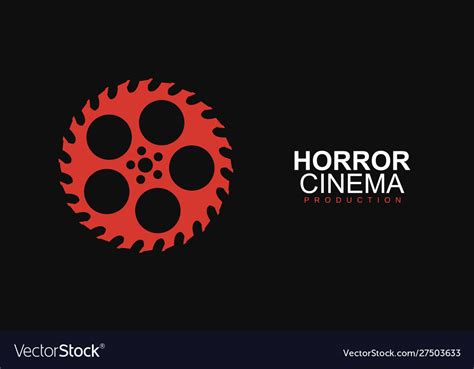 Horror Film Cinema Logo Logo Template Royalty Free Vector
