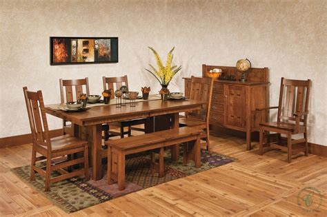 Baja Mission Dining Set Countryside Amish Furniture Solid Wood
