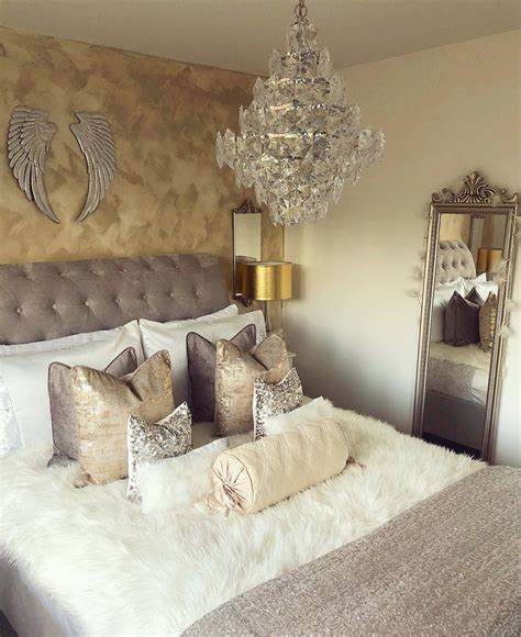 Gold White And Grey Bedroom Home Collection