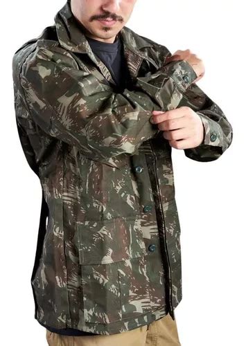 jaqueta sarja camuflada exército reforçada masculina atacado parcelamento sem juros