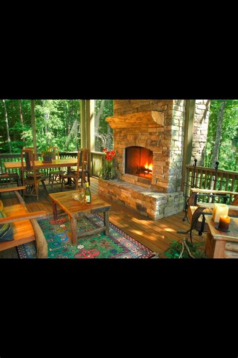 Spectacular Veranda Porch Fireplace Outdoor Fireplace Designs Outdoor