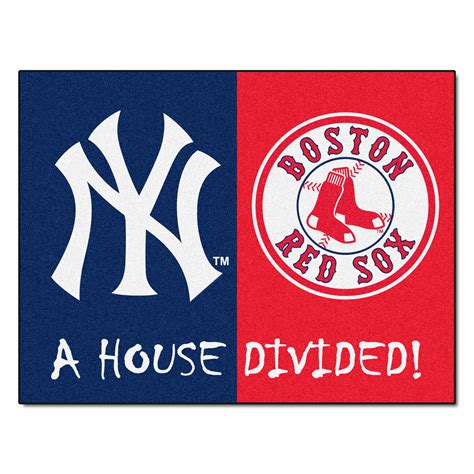 Mlb House Divided Yankees Red Sox House Divided Mat