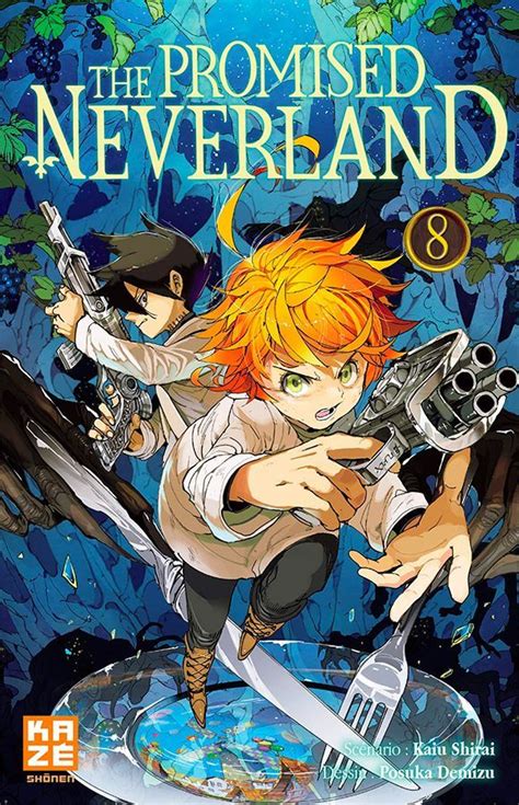 Vol 8 The Promised Neverland Manga Pays Imaginaire Affiche Imprimée Affiche Rétro