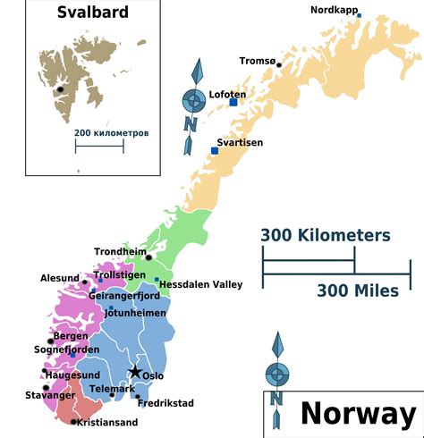 Carte Régions Norvège Carte Des Régions De Norvège