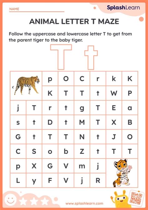 Letter T Worksheets For Kindergarteners Online Splashlearn