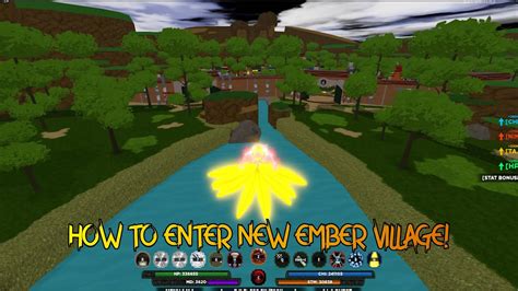 How To Enter New Ember Village Shindo Life Roblox Youtube