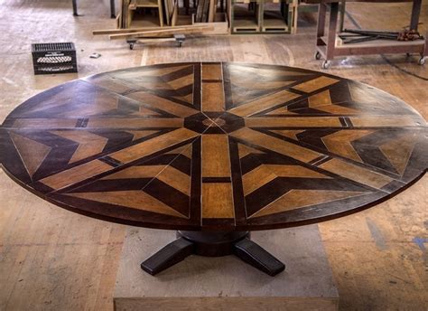 This unique and amazing table designed by david fletcher is capable of automatically doubling its seating capacity whilst remaining truly circular in the process.expansion leaves are stored within the table and are self positioning as. Expanding Round Table