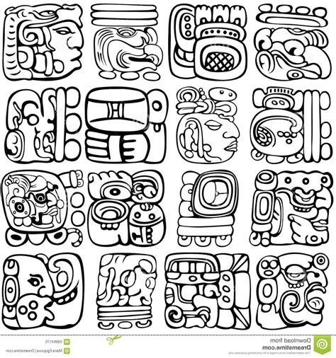 Mayan Glyphs Mayan Symbols Mayan Art Mayan Glyphs Kulturaupice