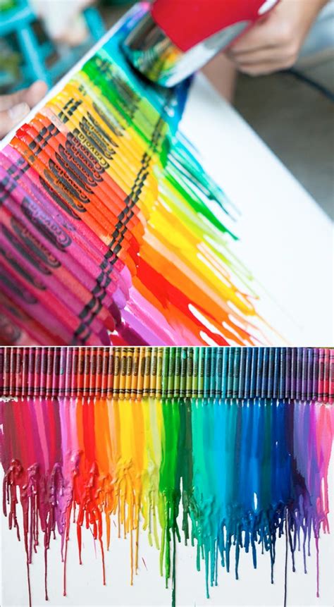 Melted Crayon Art Projects Kids Kubby