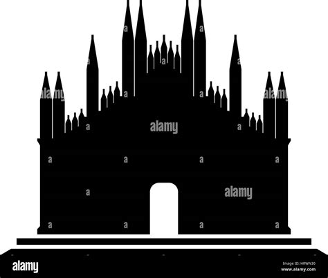Mit Einem Kirchturm Im Hintergrund Stock Vektorgrafiken Kaufen Alamy