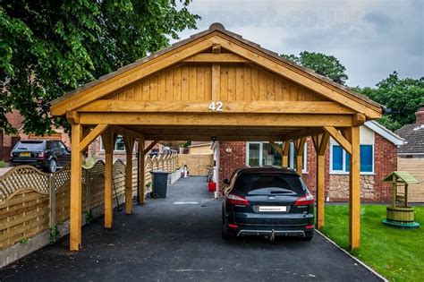 If you are planning to build a carport to store your vehicle, tractor, etc, our 12'x24' free pdf car port plan should provide a good idea how to build a wooden carport yourself. Open Wooden Carport Packages / Wooden Carports in Devon by Shields Garden Buildings