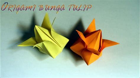 Cara Buat Bunga Dari Kertas Origami Yang Mudah