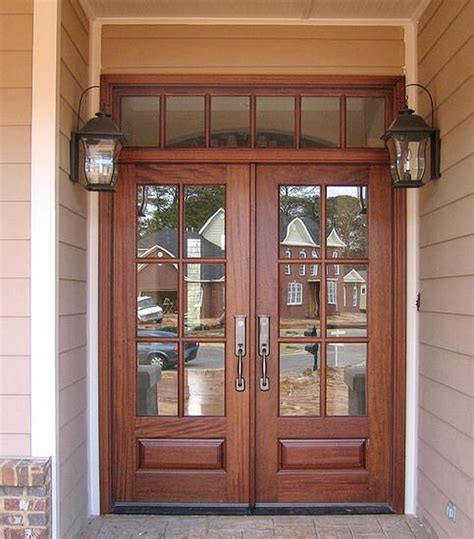 38 Marvelous Double Front Door Ideas For Home Craftsman Front Doors French Doors Exterior