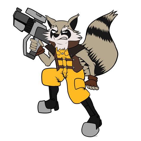 Rocket Raccoon By Neonbotnb On Deviantart