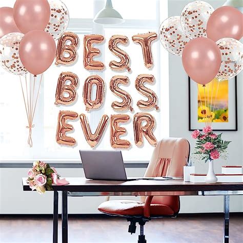 Lwbdd Best Boss Ever Balloons And Banner Happy Boss Day