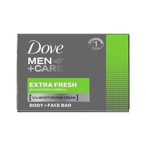 Specialist testing dove sensitive skin micellar and gentle exfoliate soaps/beauty bars on the face: Dove Men+Care Body and Face Bar Extra Fresh - 3.75 oz.