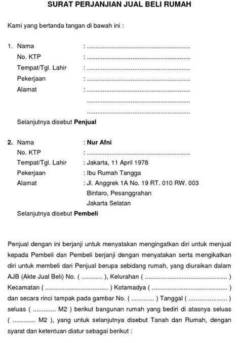 Saat akan membeli rumah, kita harus berlaku cermat. Contoh Surat Jual Beli Rumah dan Informasi yang Harus Dicatat