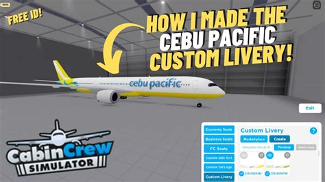 Custom Livery Tutorial In Cabin Crew Simulator Roblox Youtube