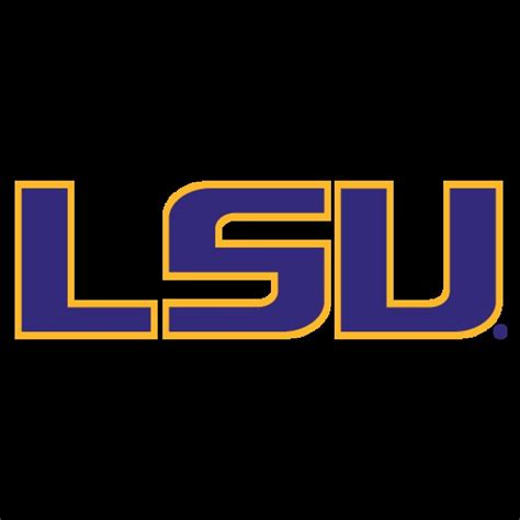 LSU Tigers Football Logo On A Blue Background Free Image Download