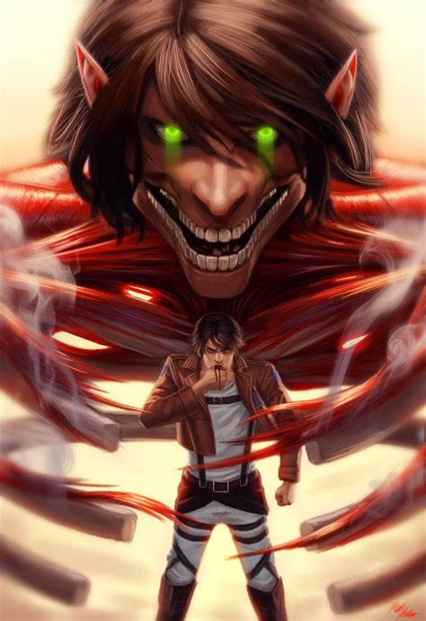 Eren Yeager O Titã De Paradis Anime Ataque Dos Titãs Ataque On Titans