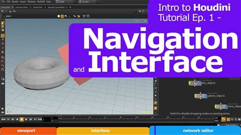 Intro To Houdini Tutorial Ep 1 Navigation And Interface Youtube