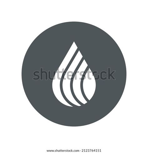 Water Drop Droplet Raindrops Icon Illustration Stock Vector Royalty