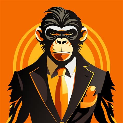 Premium Vector Monkey Business Vector Illustration