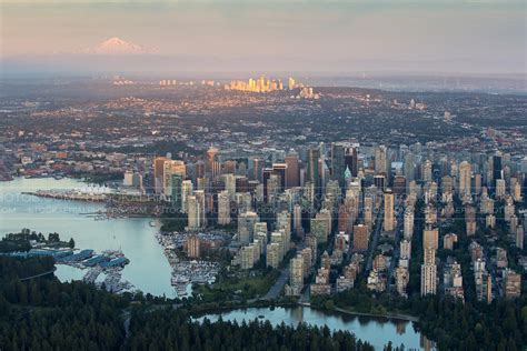 Aerial Photo Downtown Vancouver Skyline