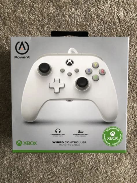 Powera Enhanced Wired Controller For Xbox Series X S White Brand New