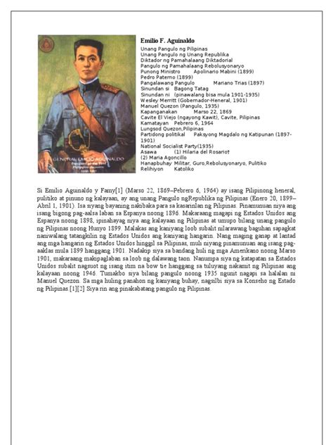 Sample Biography Tagalog Sample Site B