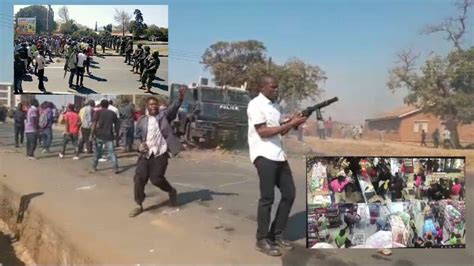 A Police Vehicle Was Burnt To Ashes Malawi Protests Turn Violent