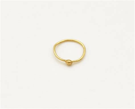 snug fitting nose ring hoop 14k gold tiny tight 20g nose etsy