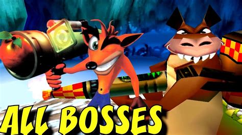 Crash Bandicoot 3 Warped All Bosses No Damage Youtube