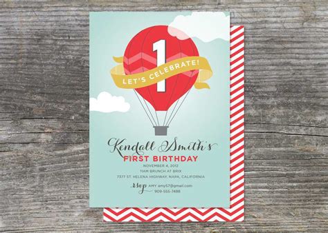 We did not find results for: Hot Air Balloon Birthday Invitation Template - Cards ...