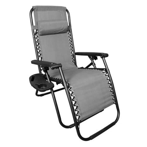 No assembly required · 1 year warranty · up to 72 fully reclined Backyard Expressions Black Metal Zero Gravity Chair(s ...