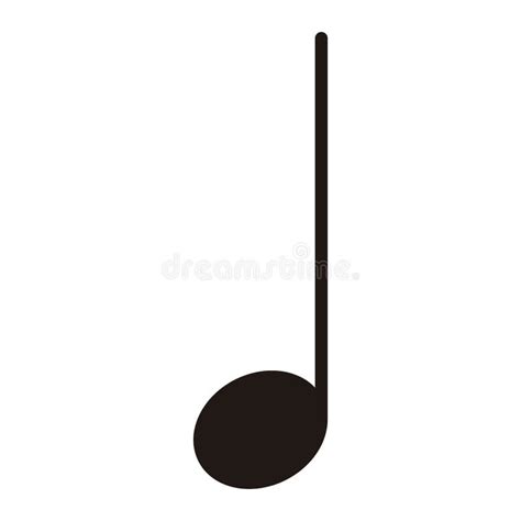 Isolated Quarter Note Musical Note Stock Vector Illustration Of