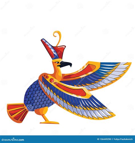 Ancient Egypt Sacred Bird Falcon Illustration