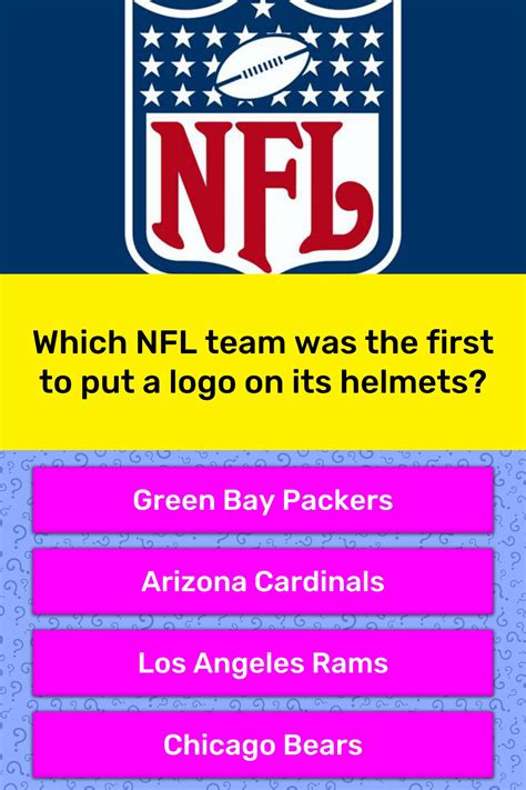 Which Nfl Team Was The First To Put Trivia Answers Quizzclub
