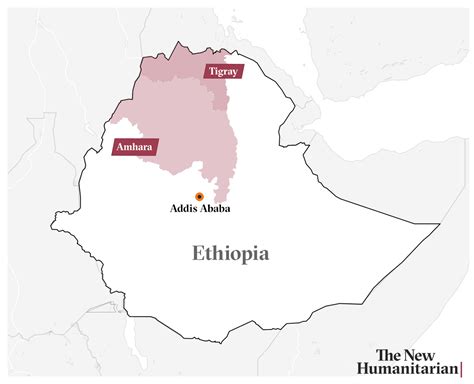 Ethiopia Map Tigray Amhara The New Humanitarian